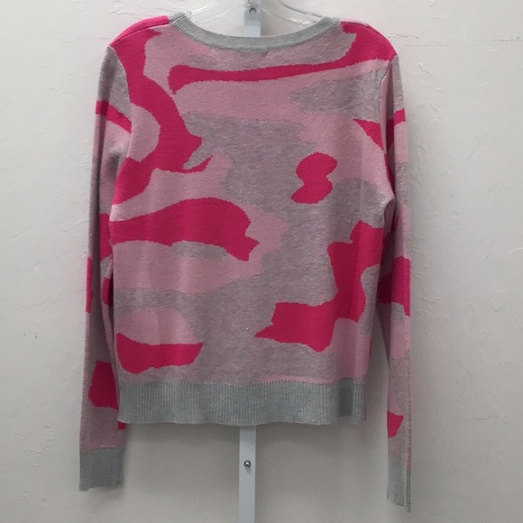 FATE- SIZE SMALL-PINK AND GREY CAMOUFLAGE SWEATER-SOFT - Picture 7 of 10